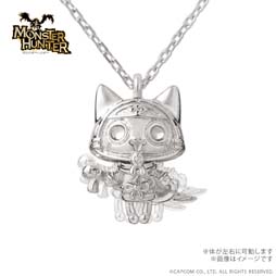 画像ギャラリー No.002のサムネイル画像 / 「モンスターハンター」シリーズの“オトモアイルー”と“オトモガルク”をモチーフにした新作ネックレスが登場