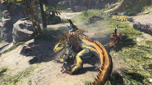 画像ギャラリー No.004のサムネイル画像 / ［gamescom］「MONSTER HUNTER: WORLD」の最新スクリーンショットが公開。古代樹の森や大蟻塚の荒地に生息するモンスターが確認できる