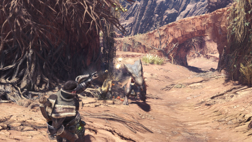 画像ギャラリー No.014のサムネイル画像 / ［gamescom］「MONSTER HUNTER: WORLD」の最新スクリーンショットが公開。古代樹の森や大蟻塚の荒地に生息するモンスターが確認できる