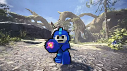 画像ギャラリー No.005のサムネイル画像 / 「MONSTER HUNTER: WORLD」でロックマンとハンティング。カプコンの名作アクション「ロックマン」とのコラボを発表