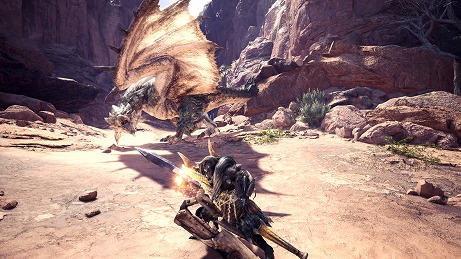 画像ギャラリー No.001のサムネイル画像 / 「MONSTER HUNTER WORLD: ICEBORNE」，ランスとガンランスに追加される新アクションの紹介動画が公開