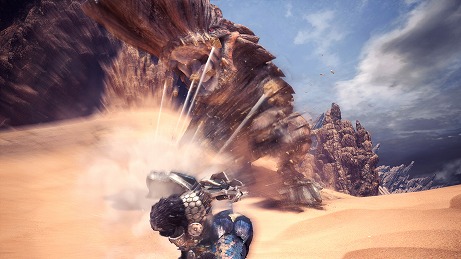 画像ギャラリー No.003のサムネイル画像 / 「MONSTER HUNTER WORLD: ICEBORNE」，ランスとガンランスに追加される新アクションの紹介動画が公開