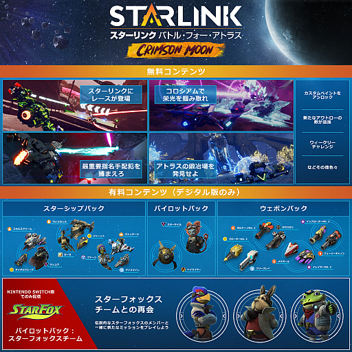 画像ギャラリー No.003のサムネイル画像 / フィギュアとゲームがリンクするSTG「スターリンク バトル・フォー・アトラス」が本日発売。新コンテンツ「クリムゾン ムーン」は5月7日に配信
