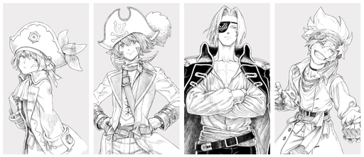 画像ギャラリー No.004のサムネイル画像 / 「.hack」新グッズ“細川誠一郎&ヒガシ描き下ろし,パイレーツ衣装”が登場