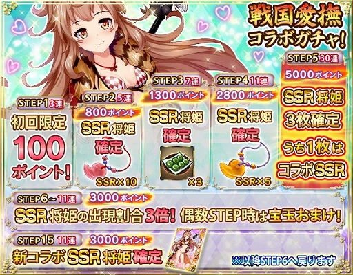 画像ギャラリー No.004のサムネイル画像 / 「戦乱プリンセス」，特効11連ガチャ初回無料など「サマーフェスティバル」が開催中