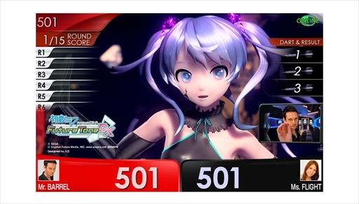 画像ギャラリー No.002のサムネイル画像 / 「初音ミク Project DIVA Future Tone DX」のコラボダーツが登場。3月9日に発売