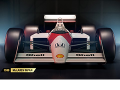 「F1 2017」のクラシックカートレイラー第3弾は「McLaren」。プロスト＆セナ時代のMP4/4を含む4台を収録