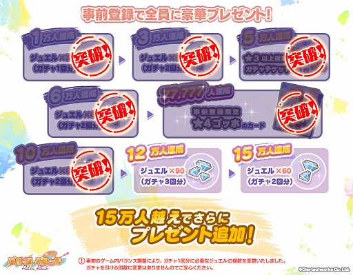 画像ギャラリー No.002のサムネイル画像 / 「パレットパレード」が事前登録者10万人を突破。プレゼントの追加やストーリー予告PV第3弾を公開