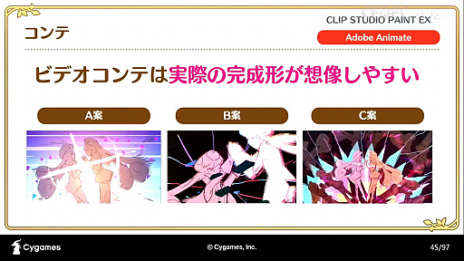 画像ギャラリー No.016のサムネイル画像 / ［CEDEC 2020］「プリンセスコネクトRe:Diveが目指した，アニメRPGとしてのゲーム演出制作事例」聴講レポート。アニメとゲームの演出を融合したカットインアニメとは