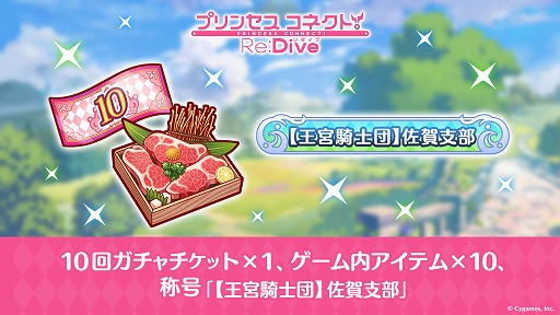 画像ギャラリー No.003のサムネイル画像 / 「プリンセスコネクト!Re:Dive」,限定の称号やガチャチケットなどを佐賀県佐賀市の“ふるさと納税”返礼品として本日提供開始