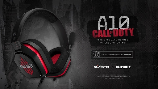 画像ギャラリー No.001のサムネイル画像 / 「ASTRO A10」ヘッドセットの「CoD:BOCW」コラボモデルが発売に。ゲーム内特典付き