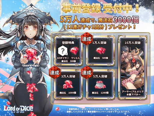 画像ギャラリー No.002のサムネイル画像 / 「ロードオブダイス」,事前登録者数が7万人を突破。ゲーム内情報第2弾を公開
