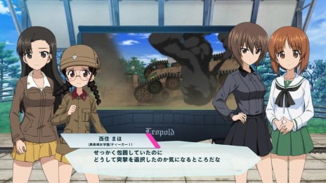 画像ギャラリー No.007のサムネイル画像 / 「ガールズ＆パンツァー ドリームタンクマッチ」，感想戦モード序盤の見どころを紹介。カール自走臼砲に挑む「たんぽぽ中隊」の活躍は