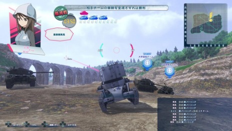 画像ギャラリー No.018のサムネイル画像 / 「ガールズ＆パンツァー ドリームタンクマッチ」，感想戦モード序盤の見どころを紹介。カール自走臼砲に挑む「たんぽぽ中隊」の活躍は