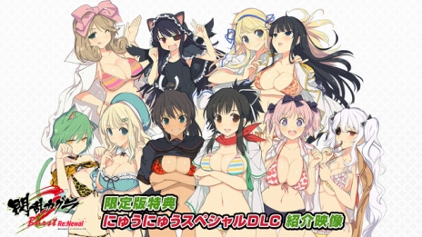 画像ギャラリー No.006のサムネイル画像 / 「閃乱カグラ Burst Re:Newal」，限定版「にゅうにゅうDXパック」の特典紹介映像＆先着特典の八重樫 南氏描き下ろしイラストカードが公開