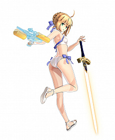 画像ギャラリー No.004のサムネイル画像 / 「FGO Arcade」,清姫がポニーテール姿に! サーヴァントの見た目を変更できる「転身霊衣」が実装。召喚には「★5 アルトリア・ペンドラゴン(アーチャー) 」が