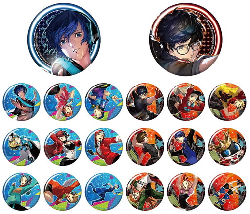 画像ギャラリー No.001のサムネイル画像 / 「P5D」＆「P3D」の缶バッジがコトブキヤから登場。全20種類