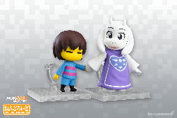 画像ギャラリー No.004のサムネイル画像 / 「UNDERTALE」ニンゲンとトリエルのねんどろいどが発売。バタースコッチシナモンパイや,手つなぎパーツ,フラウィなどのオプションパーツが付属