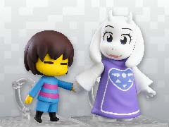 「UNDERTALE」ニンゲンとトリエルのねんどろいどが発売。バタースコッチシナモンパイや，手つなぎパーツ，フラウィなどのオプションパーツが付属