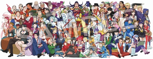 画像ギャラリー No.001のサムネイル画像 / 「逆転裁判」のキャラクターが勢ぞろい。シリーズ6タイトルを収納できる限定BOXのデザインが公開