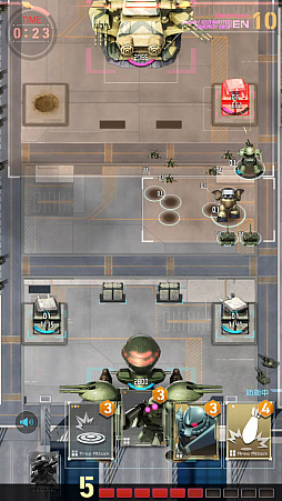 画像ギャラリー No.002のサムネイル画像 / 「機動戦士ガンダム 即応戦線」プレイレポート。一年戦争にスポットを当てた,手のひらで繰り広げられるリアルタイム戦略バトルを紹介