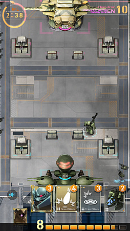 画像ギャラリー No.004のサムネイル画像 / 「機動戦士ガンダム 即応戦線」プレイレポート。一年戦争にスポットを当てた,手のひらで繰り広げられるリアルタイム戦略バトルを紹介