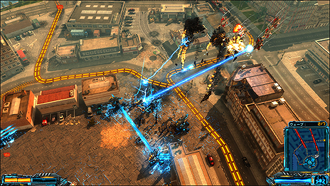 画像ギャラリー No.004のサムネイル画像 / マーベラス，タワーディフェンス×シューティングなPS4「X-Morph: Defense」を8月30日より配信。ユニット配置と自機操作で地球を侵略する