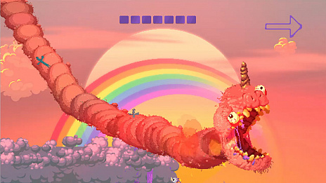 画像ギャラリー No.003のサムネイル画像 / PS4「Nidhogg 2」が“日本一 Indie Spirits”第6弾タイトルとして9月に登場。最大8人のトーナメントやオンライン対戦が可能