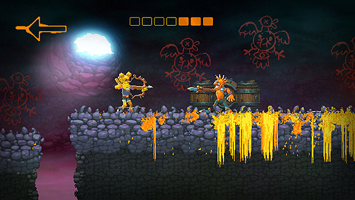 画像ギャラリー No.003のサムネイル画像 / PS4「Nidhogg 2」の配信が本日スタート。ハイスピードな攻防が魅力の対戦アクションゲーム