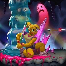画像ギャラリー No.008のサムネイル画像 / PS4「Nidhogg 2」の配信が本日スタート。ハイスピードな攻防が魅力の対戦アクションゲーム