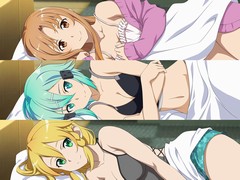 「ソードアート・オンライン　フェイタル・バレット」の“添い寝”イベントシーンが公開。GGO衣装の「エギル」「クライン」「プレミア」も紹介