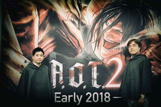 画像ギャラリー No.003のサムネイル画像 / ［gamescom］アクションゲーム「進撃の巨人2」は，前作の要素をアップグレードして正統進化。鯉沼氏と鈴木氏に本作の概要を聞いてみた