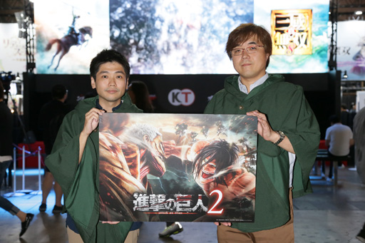 画像ギャラリー No.008のサムネイル画像 / ［TGS 2017］巨人をより巨人らしく。「進撃の巨人2」で進化した部分を，鯉沼氏と鈴木氏に聞いてみた