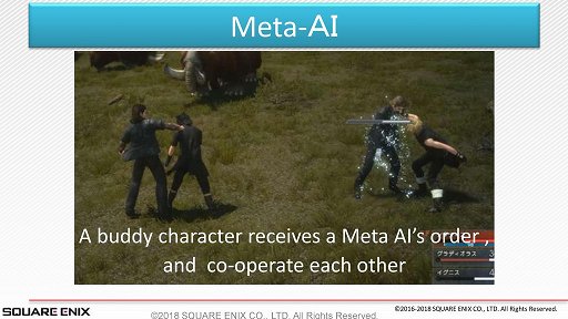 画像ギャラリー No.007のサムネイル画像 / ［GDC 2018］FFXVのゲームAIは，開発の工程にどう取り込まれたのか？　日本のゲームAI研究の第一人者が語る，FFXVのAI概論