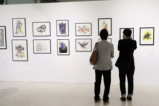 画像ギャラリー No.002のサムネイル画像 / 「FINAL FANTASYと天野喜孝の世界展」が開幕。開会式と特別内覧会のレポートを公開