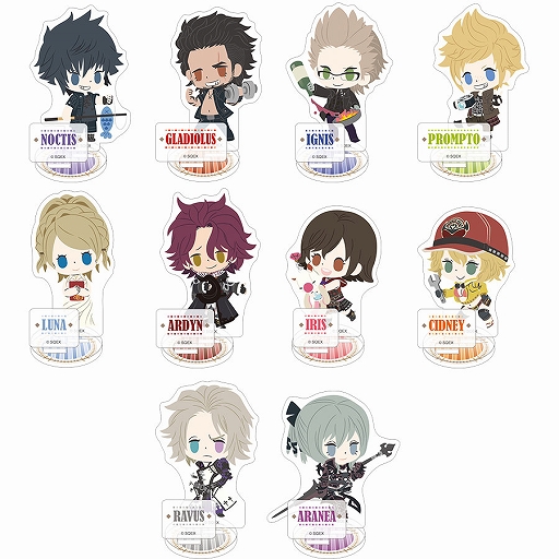 画像ギャラリー No.002のサムネイル画像 / ムービック,「FINAL FANTASY XV」のアクリルスタンドやクリアファイルなどミニキャラグッズを12月27日に発売