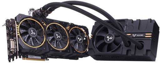 画像ギャラリー No.001のサムネイル画像 / 簡易液冷+空冷仕様のColorful製のGTX 1080 Tiカードが国内発売。税込約16万円