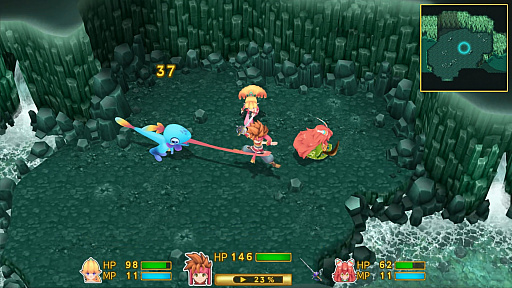 画像ギャラリー No.010のサムネイル画像 / 「聖剣伝説2 SECRET of MANA」とオリジナル版の比較ムービーを掲載。大幅に進化しつつも，らしさは健在だ