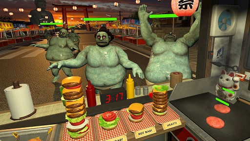 画像ギャラリー No.007のサムネイル画像 / VRゲーム初心者にもオススメ! PS VR版「Dead Hungry」でお腹を空かせたゾンビにうまいハンバーガーを食わせよう