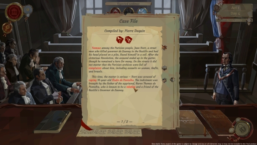 画像ギャラリー No.006のサムネイル画像 / ［gamescom］フランス革命の動乱を生きながらえる裁判官を描いた「We. the Revolution」は2018年第3四半期にリリース