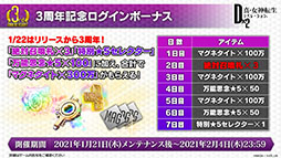 画像ギャラリー No.014のサムネイル画像 / 【PR】「D2メガテン」，新年最初のプレゼントは★5悪魔がもらえる“3周年セレクター”。無料100連召喚や新悪魔の実装など最新情報をお届け