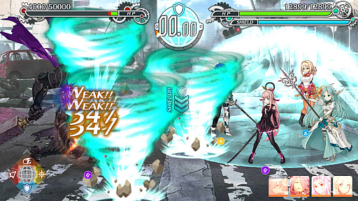 画像ギャラリー No.021のサムネイル画像 / ［TGS 2017］プレイヤーのテクニックで戦況が変化。「23/7 トゥエンティ スリーセブン」はフリック操作で戦う王道のスマートフォン向けRPG