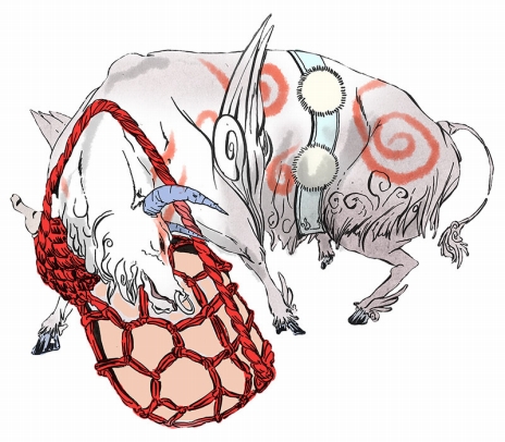画像ギャラリー No.018のサムネイル画像 / 「大神 絶景版」6週連続公開ムービーの最終回では，筆しらべ「壁足」「迅雷」「吹雪」，妖怪「ヤマタノオロチ」を紹介