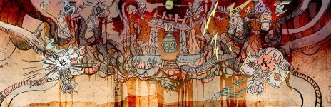 画像ギャラリー No.019のサムネイル画像 / 「大神 絶景版」6週連続公開ムービーの最終回では，筆しらべ「壁足」「迅雷」「吹雪」，妖怪「ヤマタノオロチ」を紹介