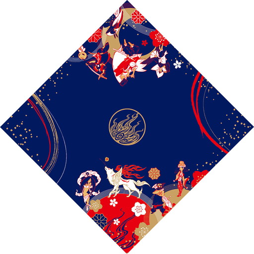 画像ギャラリー No.001のサムネイル画像 / 「大神 絶景版」,「幸つつみ」の風呂敷デザインと「花あそび」の花札デザインが公開
