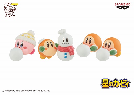 画像ギャラリー No.002のサムネイル画像 / 「星のカービィ」，カービィとワドルディが雪遊びをするフィギュアがプライズに登場