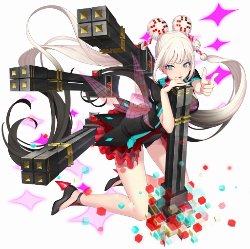 画像ギャラリー No.006のサムネイル画像 / 「レイヤードストーリーズ ゼロ」，アイドルACT「ミシャラ」の戦闘形態「ミシャラ[紫]」が登場