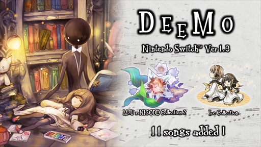 画像ギャラリー No.001のサムネイル画像 / Nintendo Switch版「DEEMO」，無料アップデート「楽曲追加パッチVer.1.3」が5月24日に配信開始。収録楽曲が266曲に
