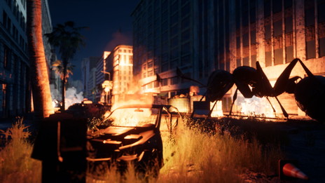 画像ギャラリー No.003のサムネイル画像 / 「EARTH DEFENSE FORCE: IRON RAIN」は侵略を受けて10年後の世界が舞台。昆虫型生物のほか，四本足の怪物やロボット兵器も登場