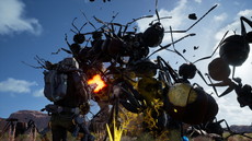 画像ギャラリー No.011のサムネイル画像 / 「EARTH DEFENSE FORCE: IRON RAIN」は侵略を受けて10年後の世界が舞台。昆虫型生物のほか，四本足の怪物やロボット兵器も登場
